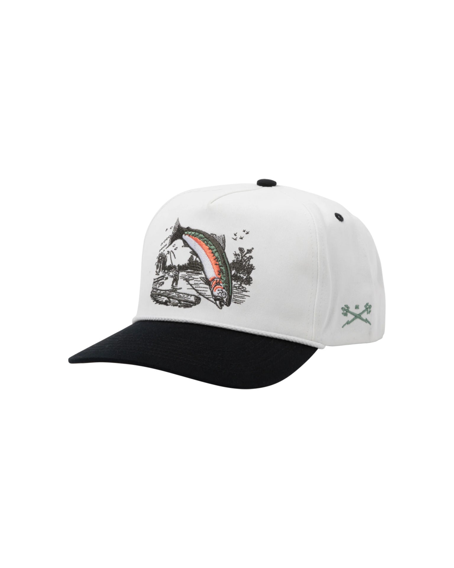 Redband High Snapback offwhite-black Vorderansicht