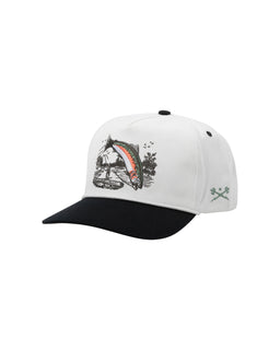 Redband High Snapback offwhite-black Vorderansicht
