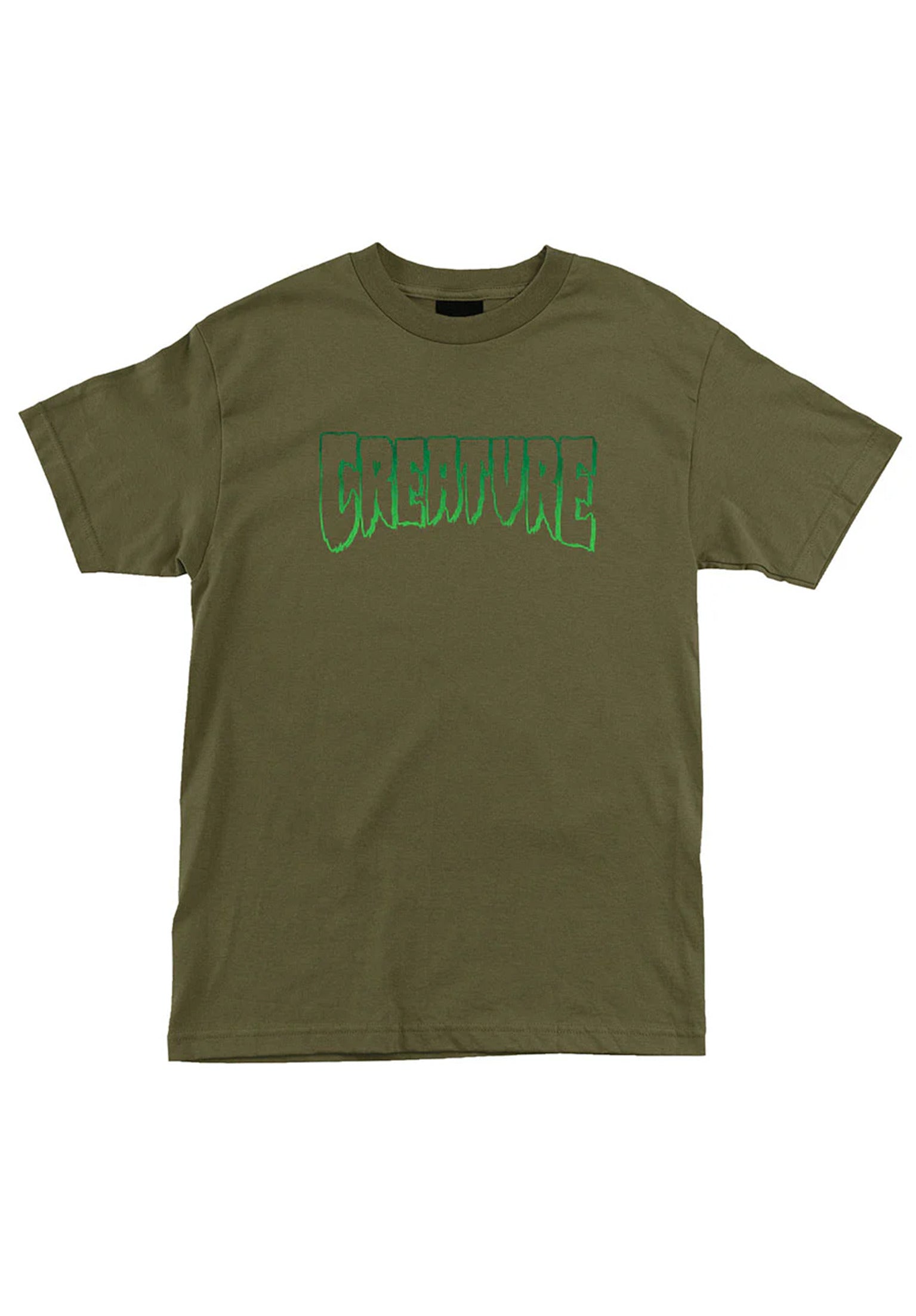 Logo Outline Heavyweight military-green Vorderansicht
