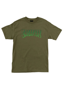 Logo Outline Heavyweight military-green Vorderansicht