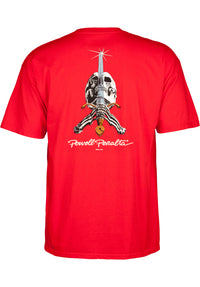 Skull & Sword red Rueckenansicht
