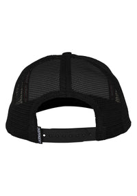 Dressen Skull Rose 5-Panel High Structured Snapbac black Rueckenansicht