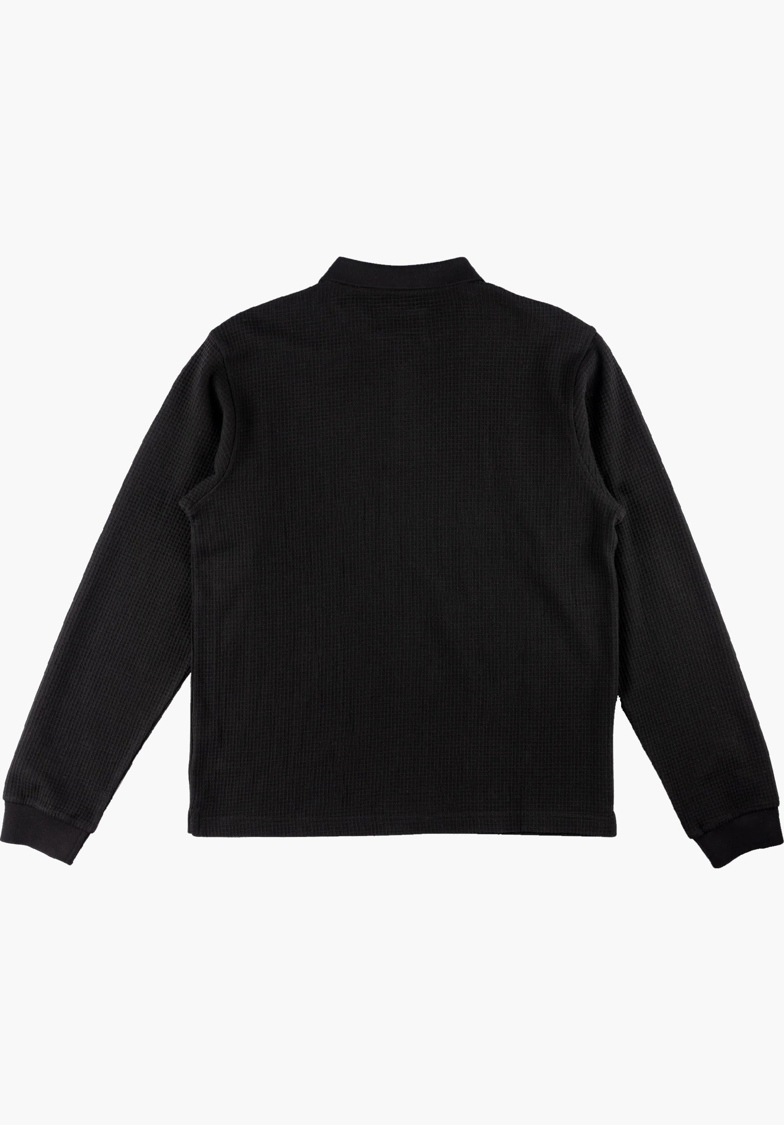 Sharp L/S Thermal Polo black Rueckenansicht