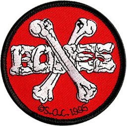 Cross Bones 3.5 Patch red Vorderansicht
