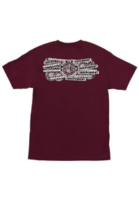 Sticker Slap Heavyweight maroon Vorderansicht