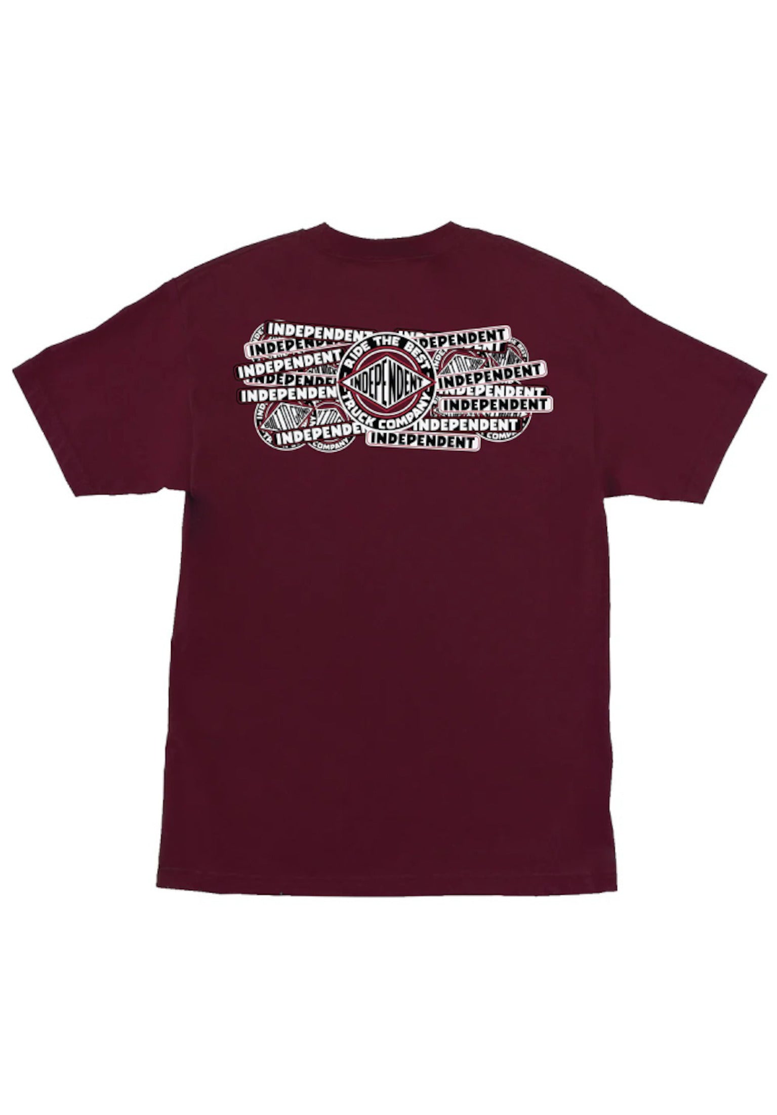 Sticker Slap Heavyweight maroon Vorderansicht