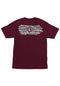 Sticker Slap Heavyweight maroon Vorderansicht