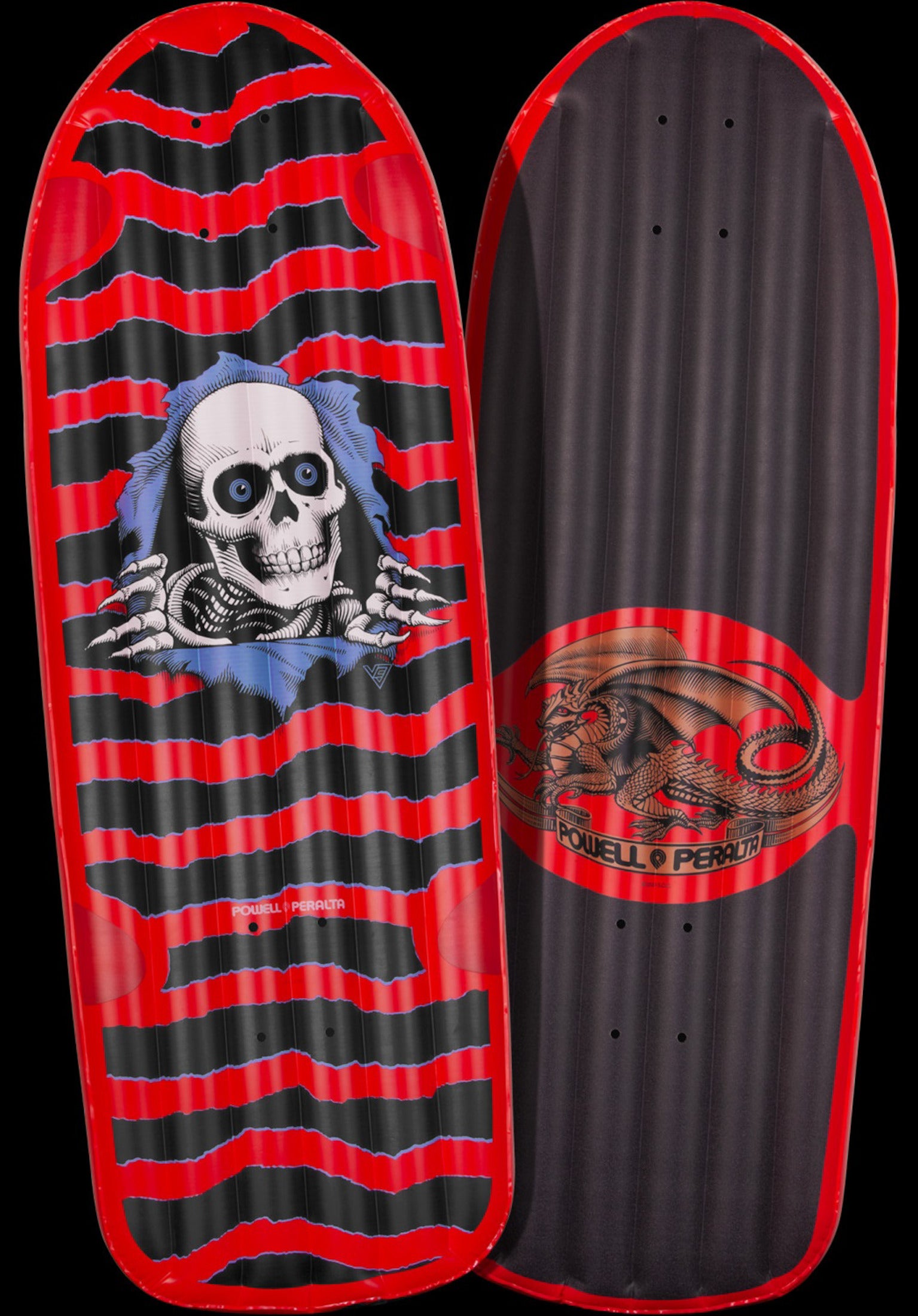 Ripper Deck Raft red Rueckenansicht
