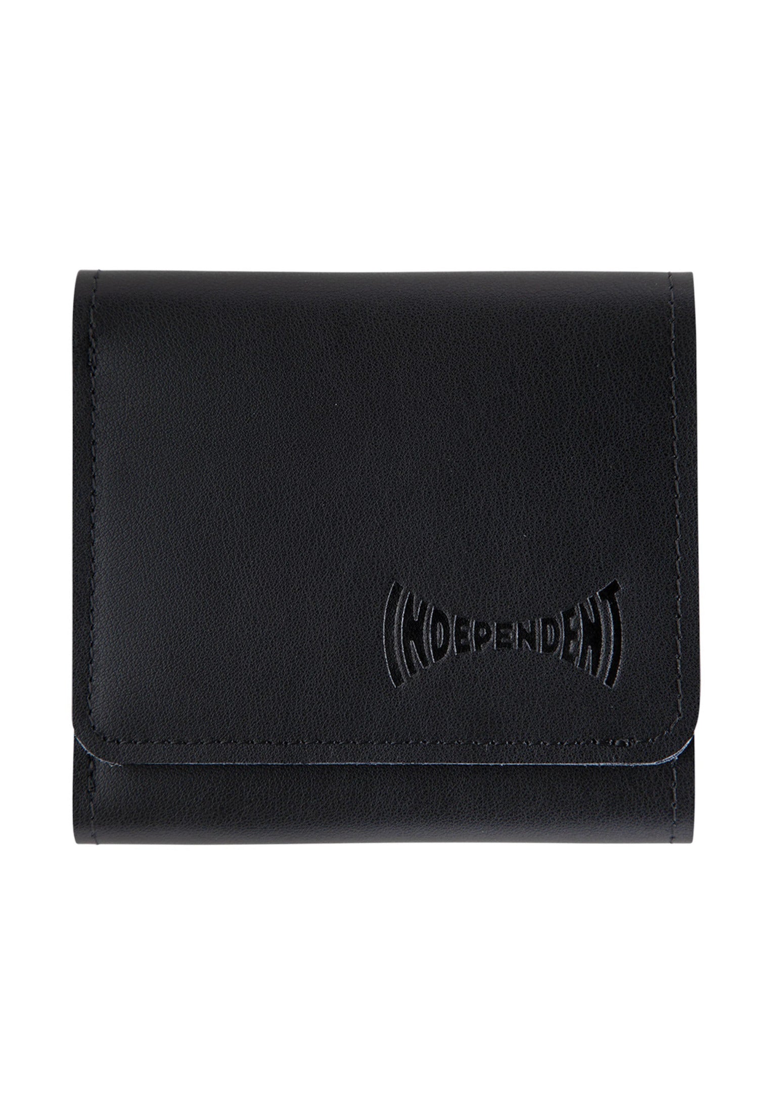 Span Tri-Fold Leather black Vorderansicht