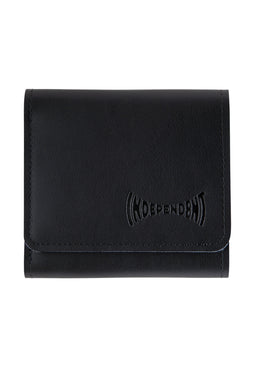 Span Tri-Fold Leather black Vorderansicht