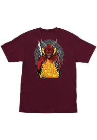 X Stranger Things Hellfire Pit maroon Vorderansicht