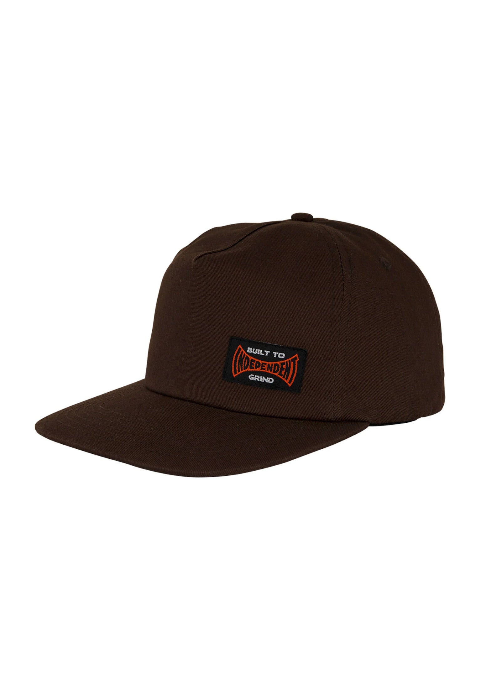 Built To Grind 5-Panel Snapback Unstructured chocolate Vorderansicht