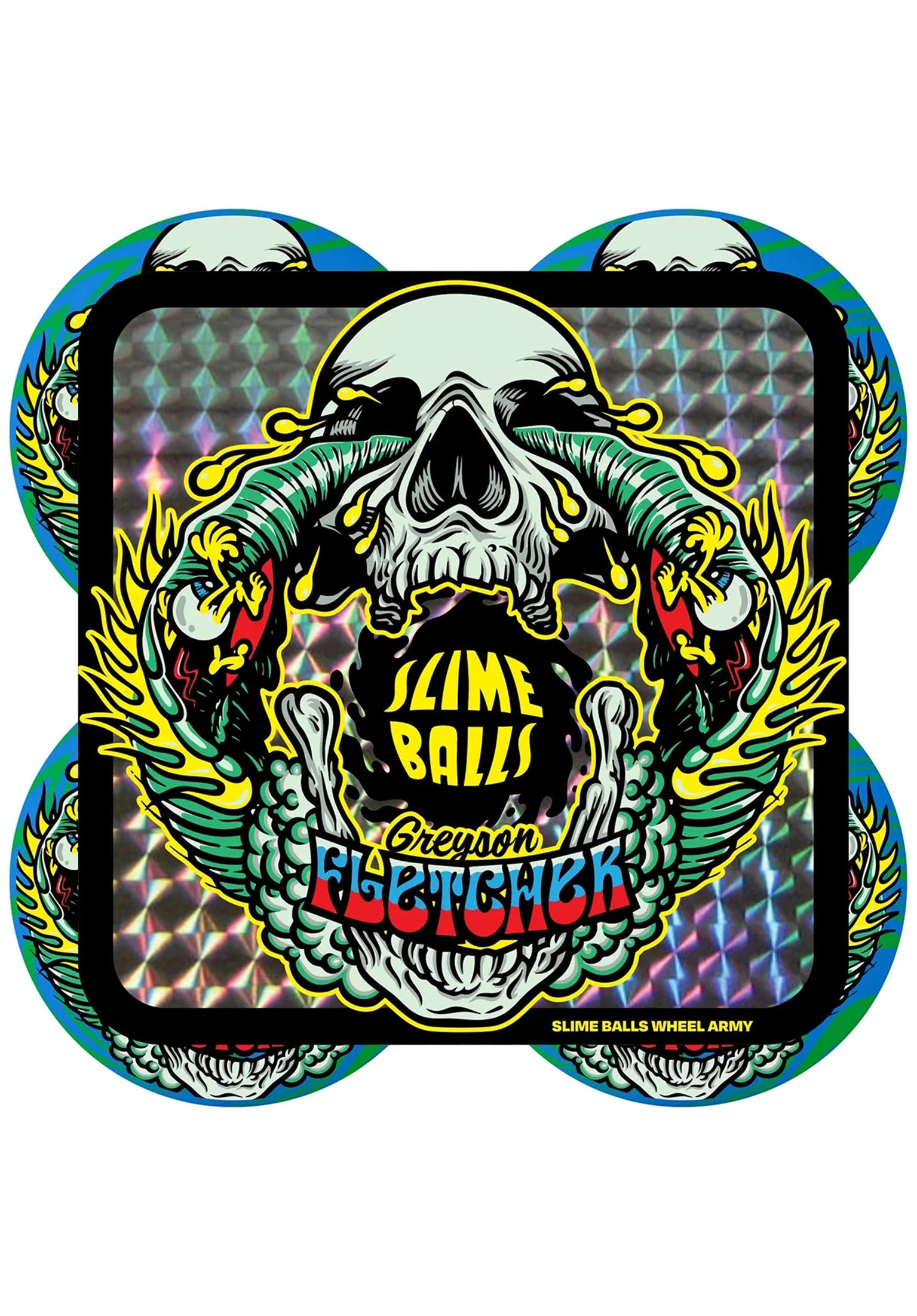 Greyson Fletcher Guest Vomit Mini Swirl 99A green-blue Rueckenansicht