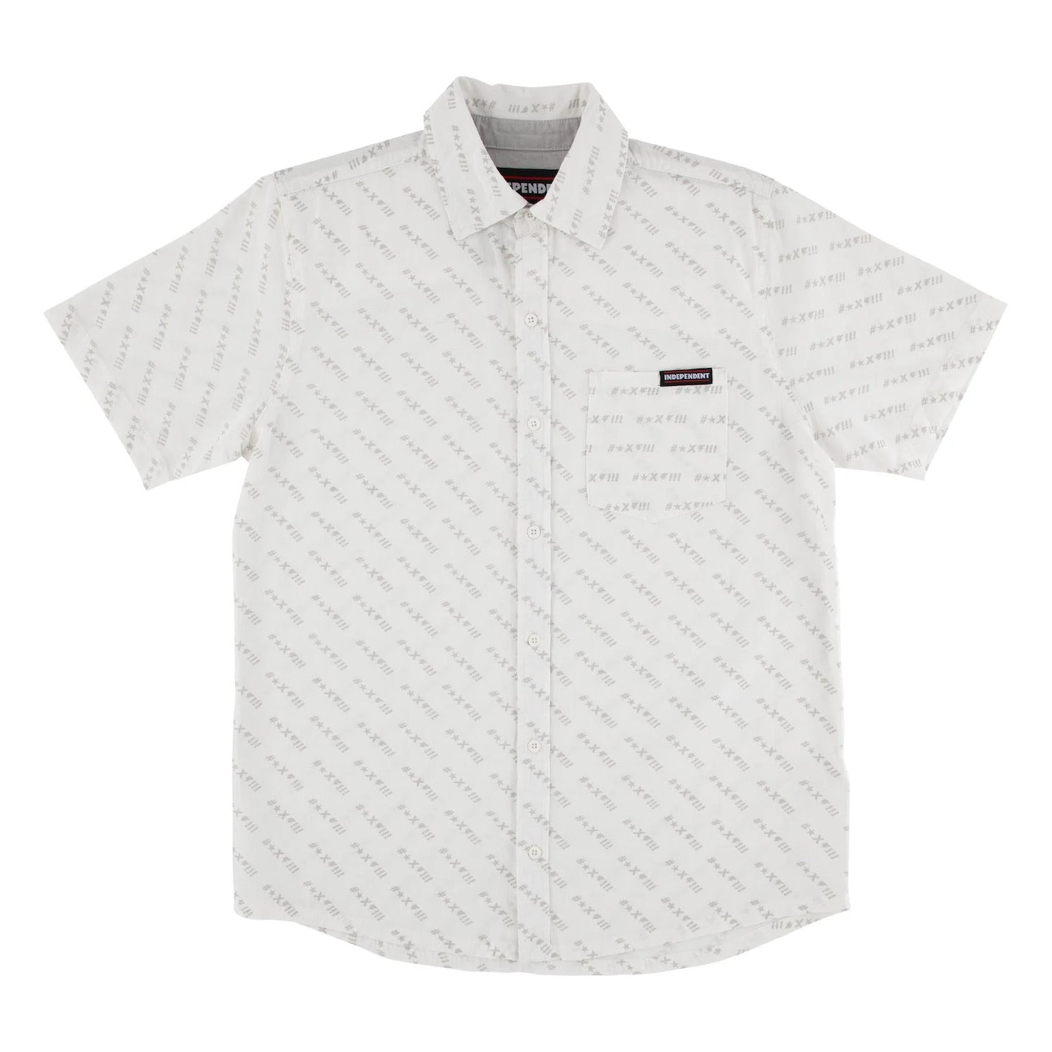 Exclamation Party Top white Vorderansicht