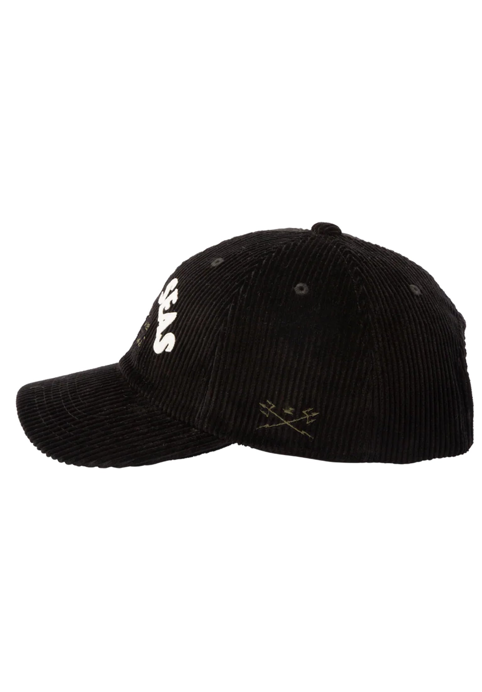 Fisher Corduroy 6-Panel Unstructured black Closeup1