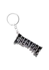 Hesher Flame Key Chain silver Vorderansicht