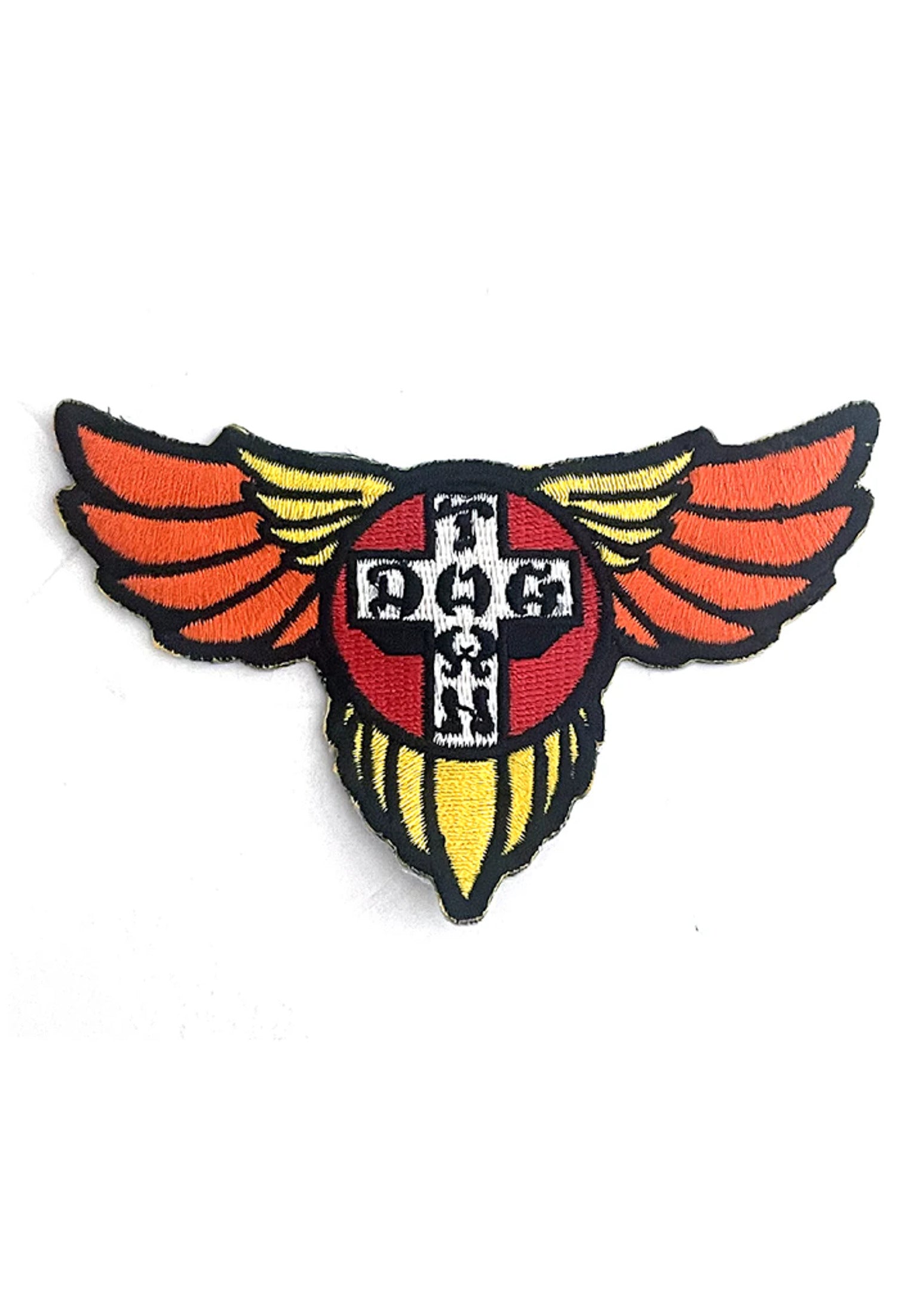 Wings 70s Patch orange-yellow Vorderansicht