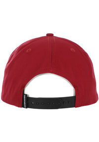 Bar Logo Snapback Unstructured burgundy Rueckenansicht