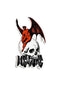 Nephilim 3 Wide Die-Cut Sticker black-red-white Vorderansicht