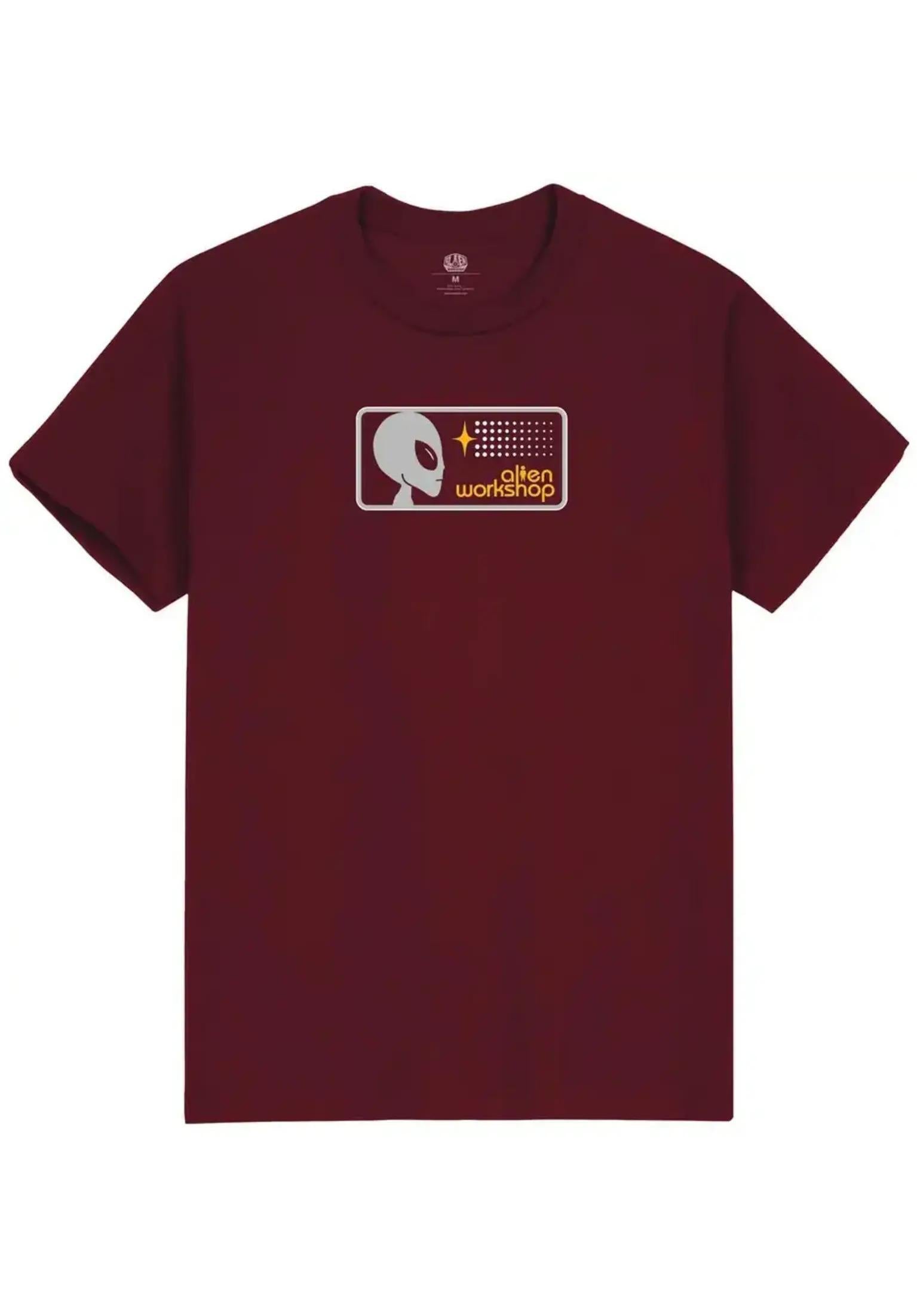 Strobe Badge maroon Vorderansicht