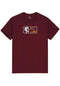 Strobe Badge maroon Vorderansicht