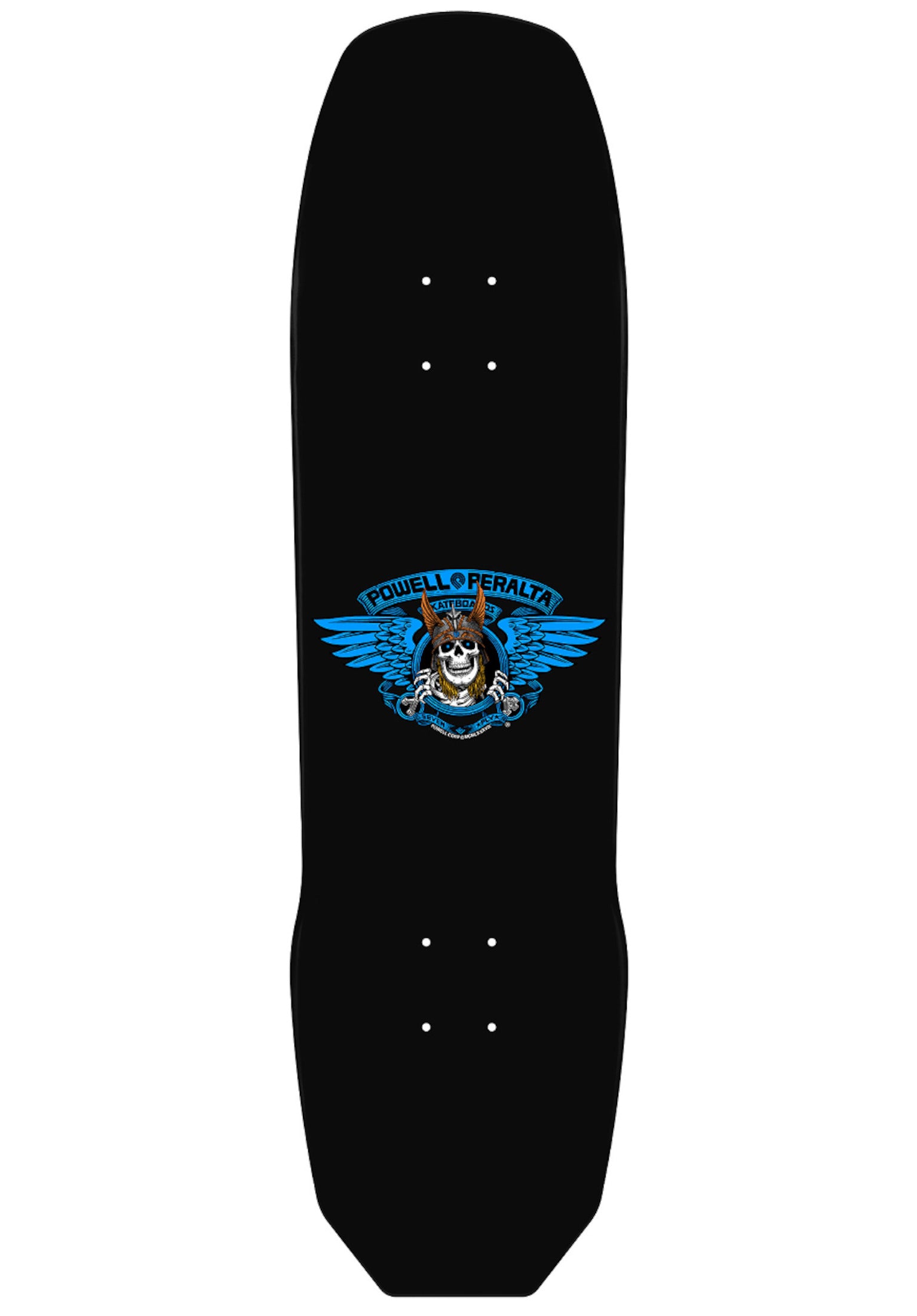 Andy Anderson Heron Skull blue-foil Rueckenansicht