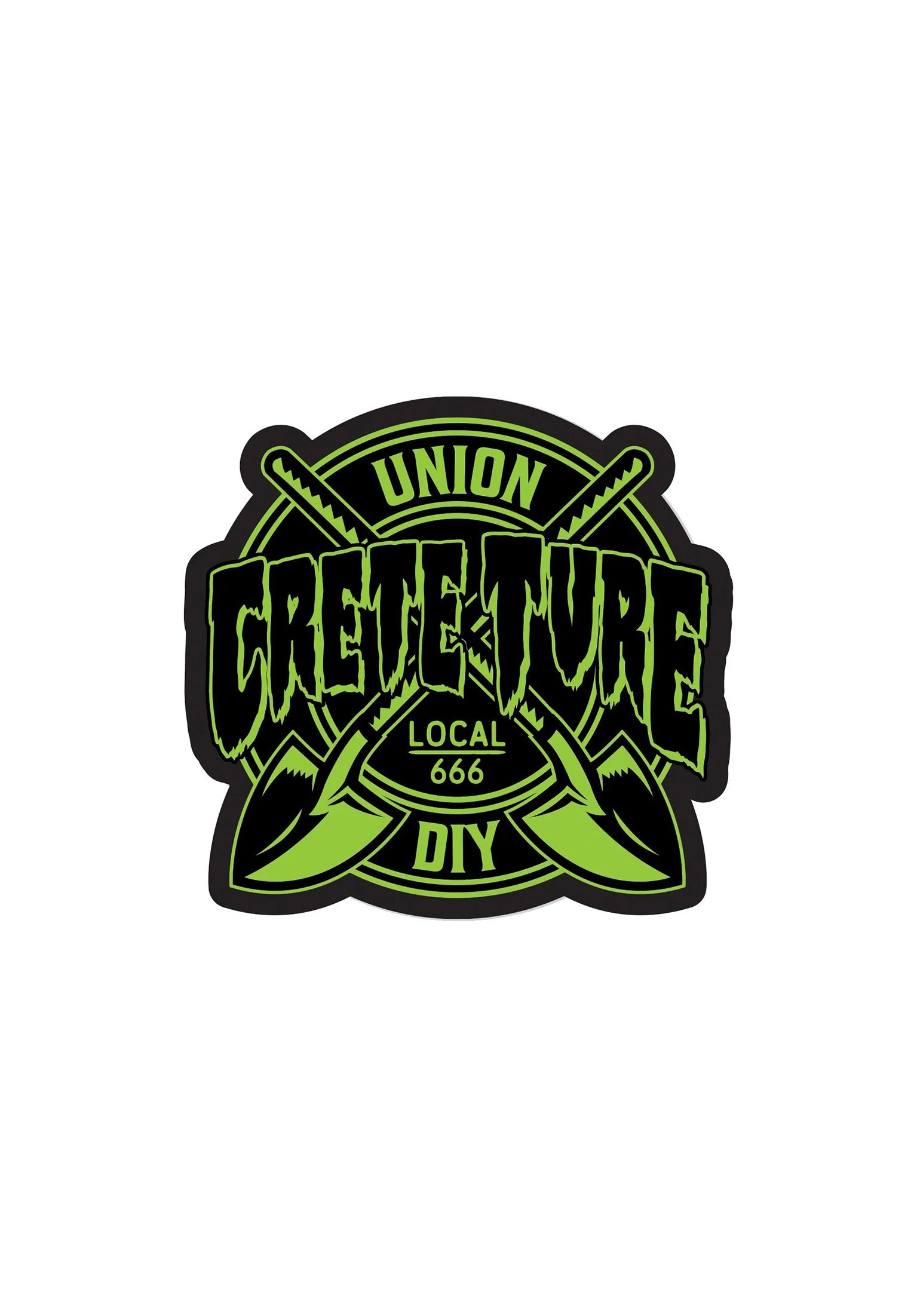 Crete-Ture DIY Vinyl Sticker green-black Vorderansicht