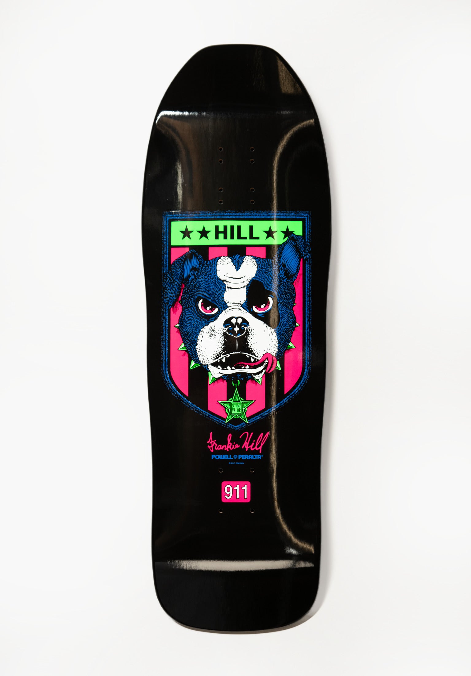 Frankie Hill Bulldog blacklight Vorderansicht