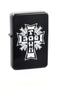 Ese Cross Flip Top Metal Lighter black-white Vorderansicht