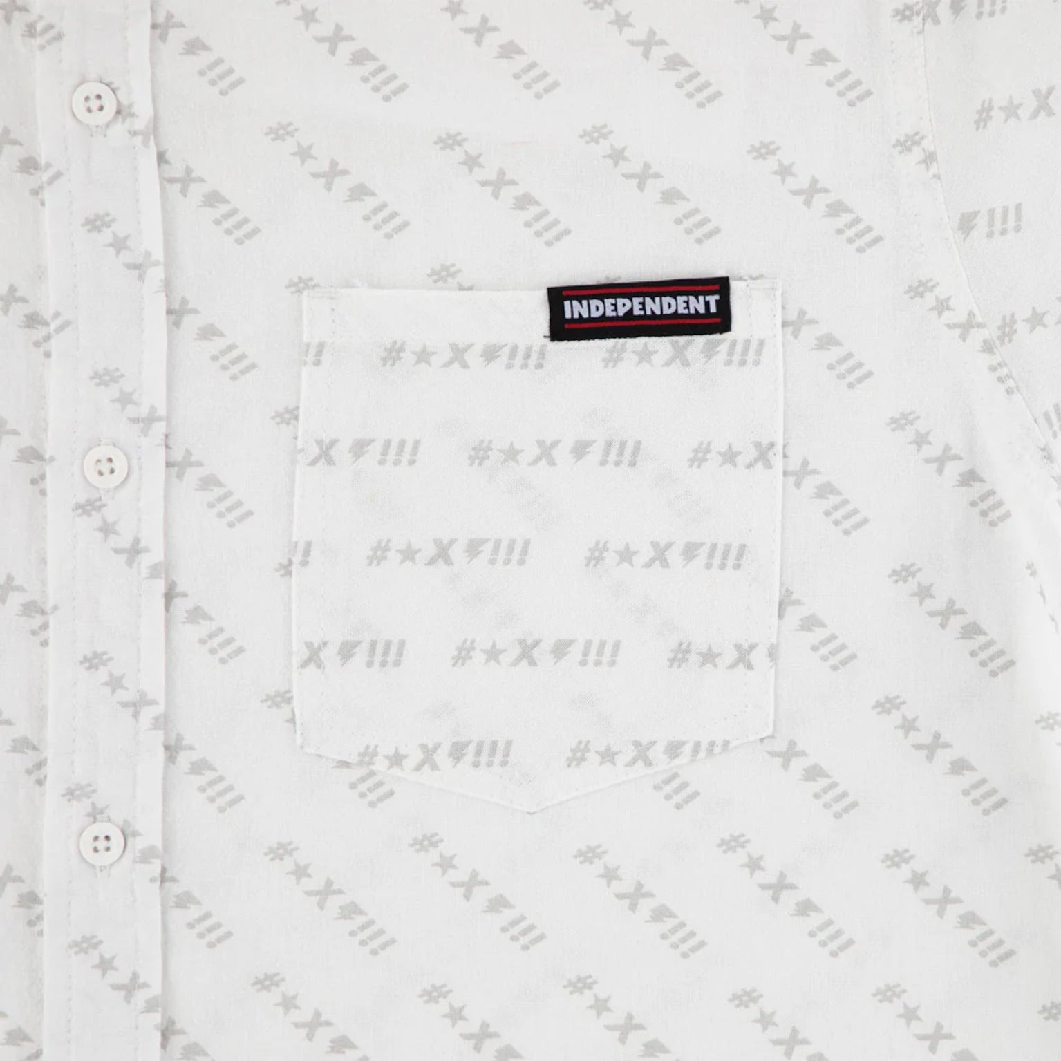 Exclamation Party Top white Closeup1