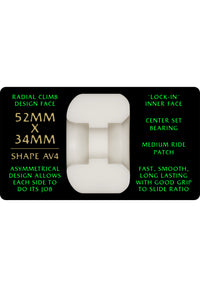 Dragons Nano Rat 88A AV4 Asymmetrical Medium Ride offwhite Rueckenansicht