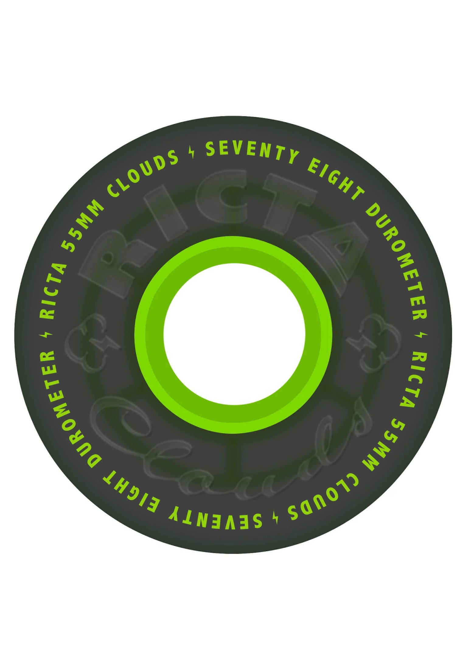 Clouds 78A transparent-black-green Vorderansicht