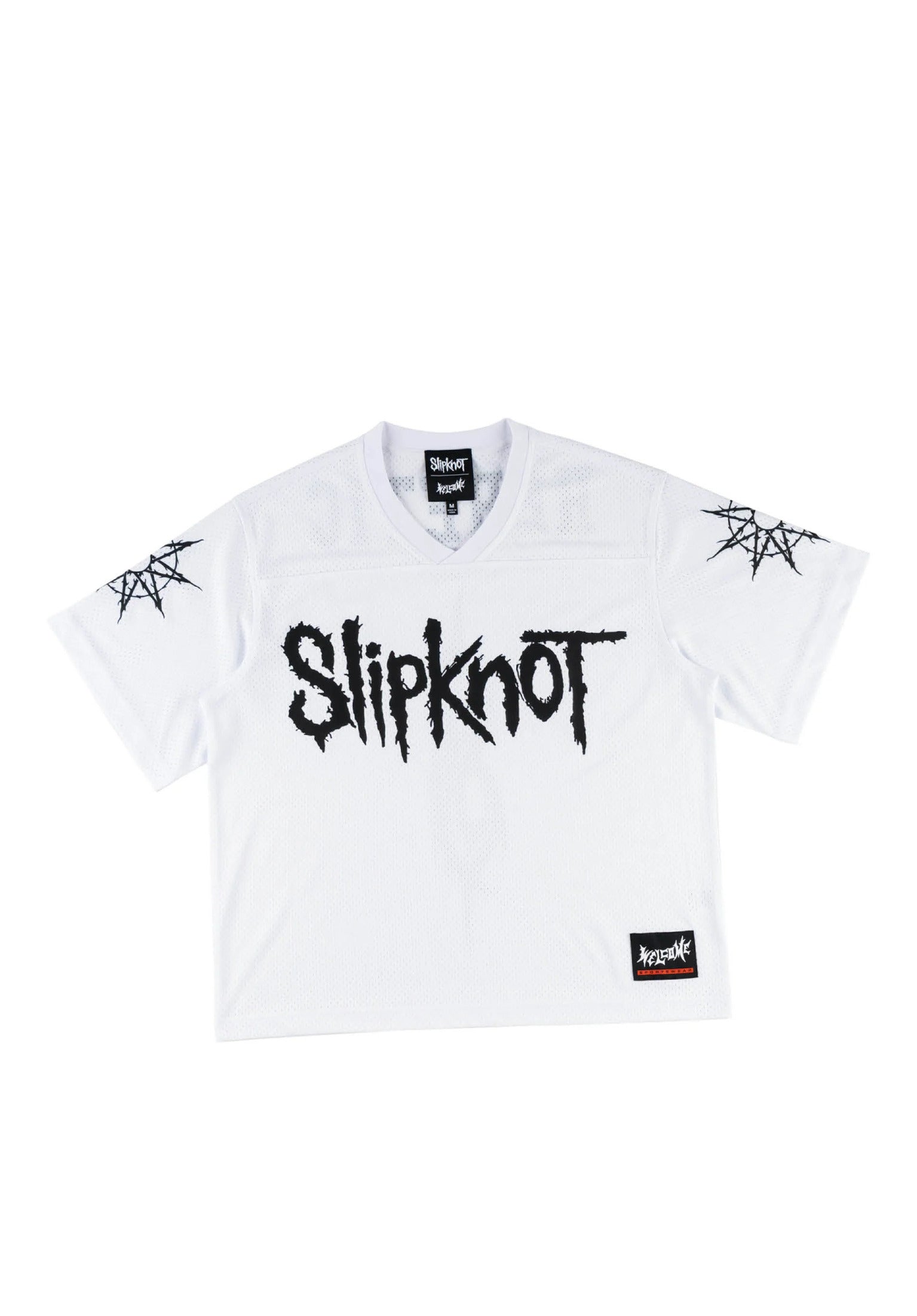 x Slipknot Heretic Mesh Football Jersey white Vorderansicht