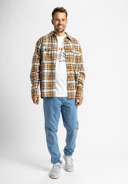 Beesil blue-orange-checked Vorderansicht