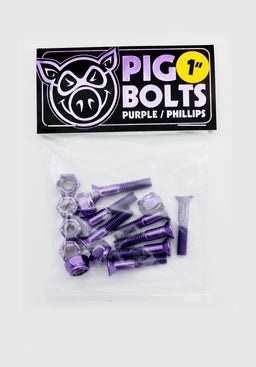 1 Kreuz Anodized Bolts Set purple Vorderansicht