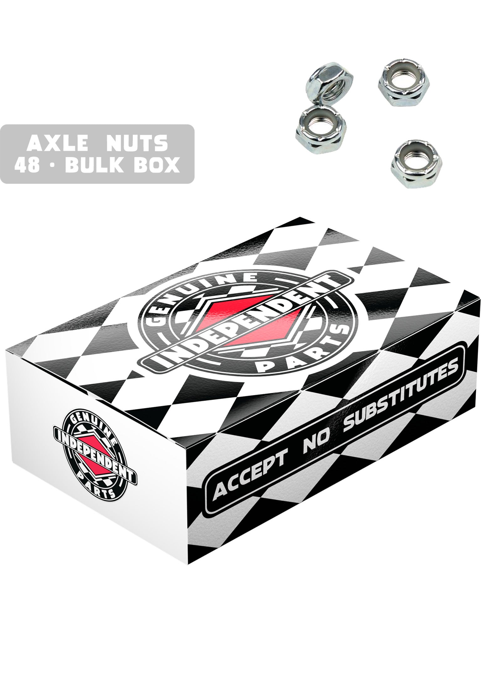 Axle Nuts Bulk Box Of 48 Vorderansicht