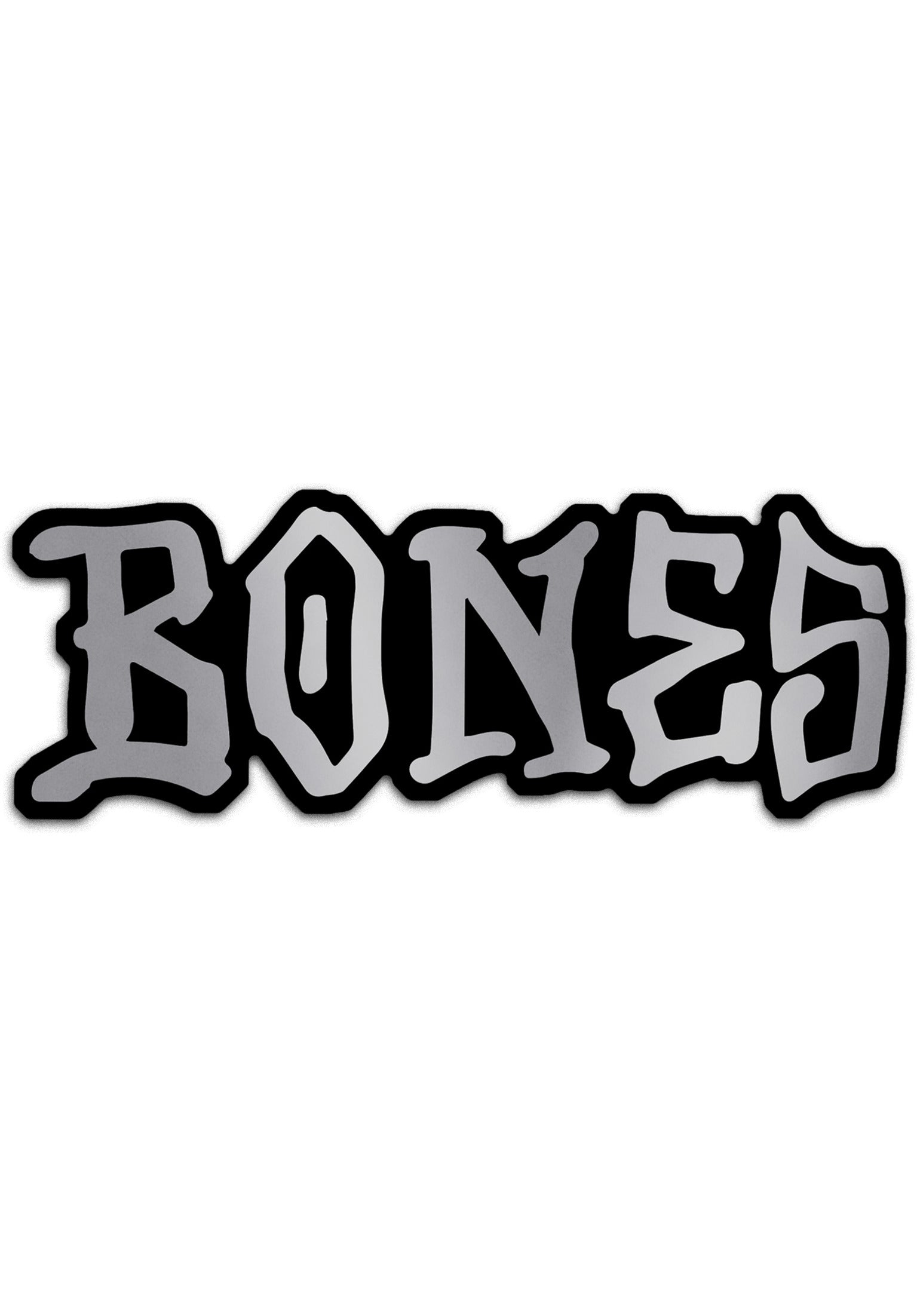 OG Bones 3 Sticker chrome Vorderansicht
