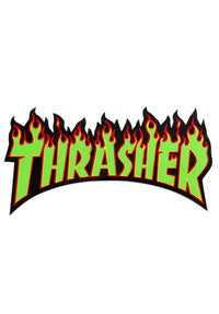 Flame Sticker Medium green Vorderansicht