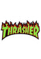 Flame Sticker Medium green Vorderansicht