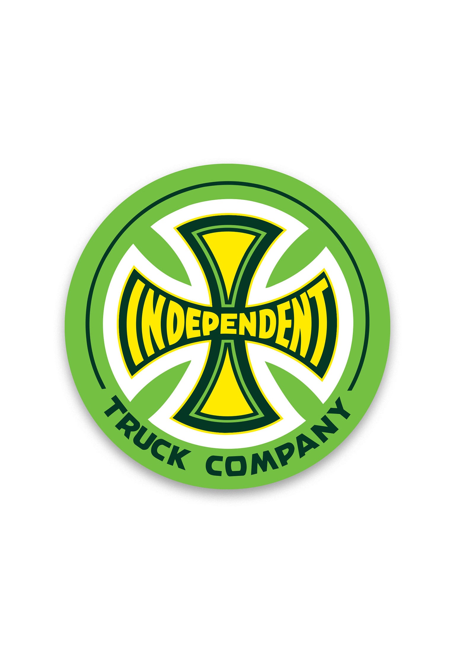 Truck Co Legacy Mylar Sticker 5-Pack green-yellow Vorderansicht