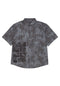 Short Sleeve Button Down overdyedblack Vorderansicht