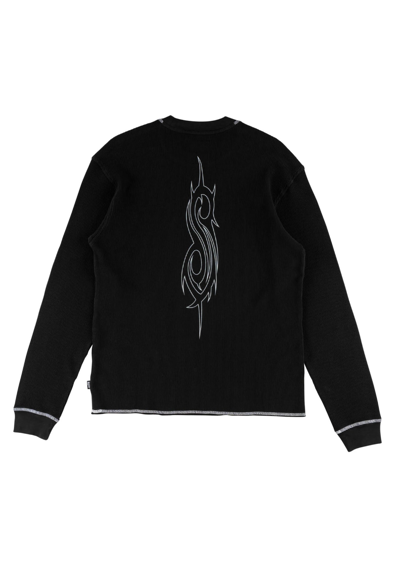 x Slipknot Masks Boxy Contrast Stitch Thermal black-white Rueckenansicht