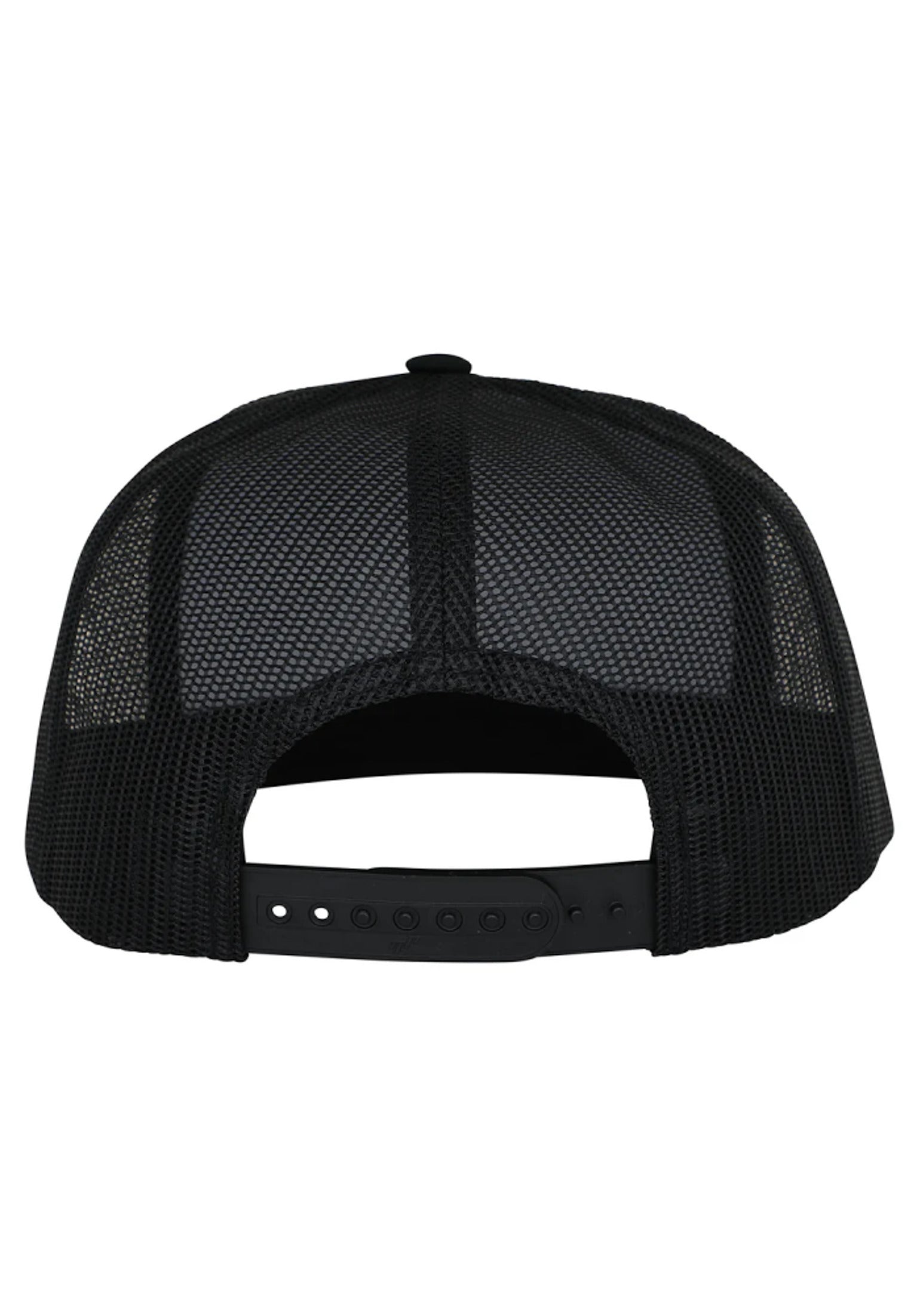 Sand Cast 5-Panel Mesh Structured High Snapback black Rueckenansicht