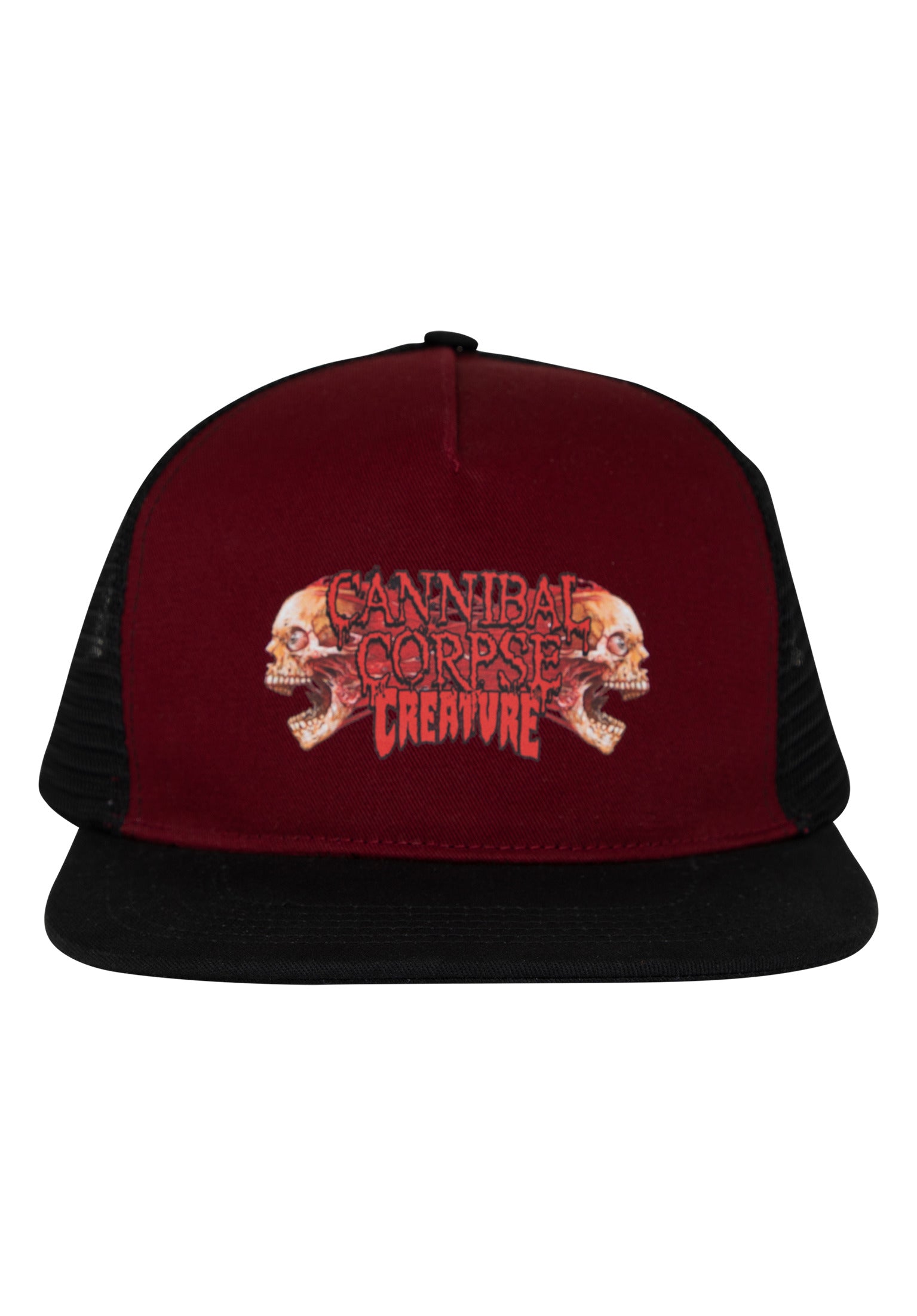 x Cannibal Corpse 5-Panel Structured Mesh Snapback cardinal Vorderansicht