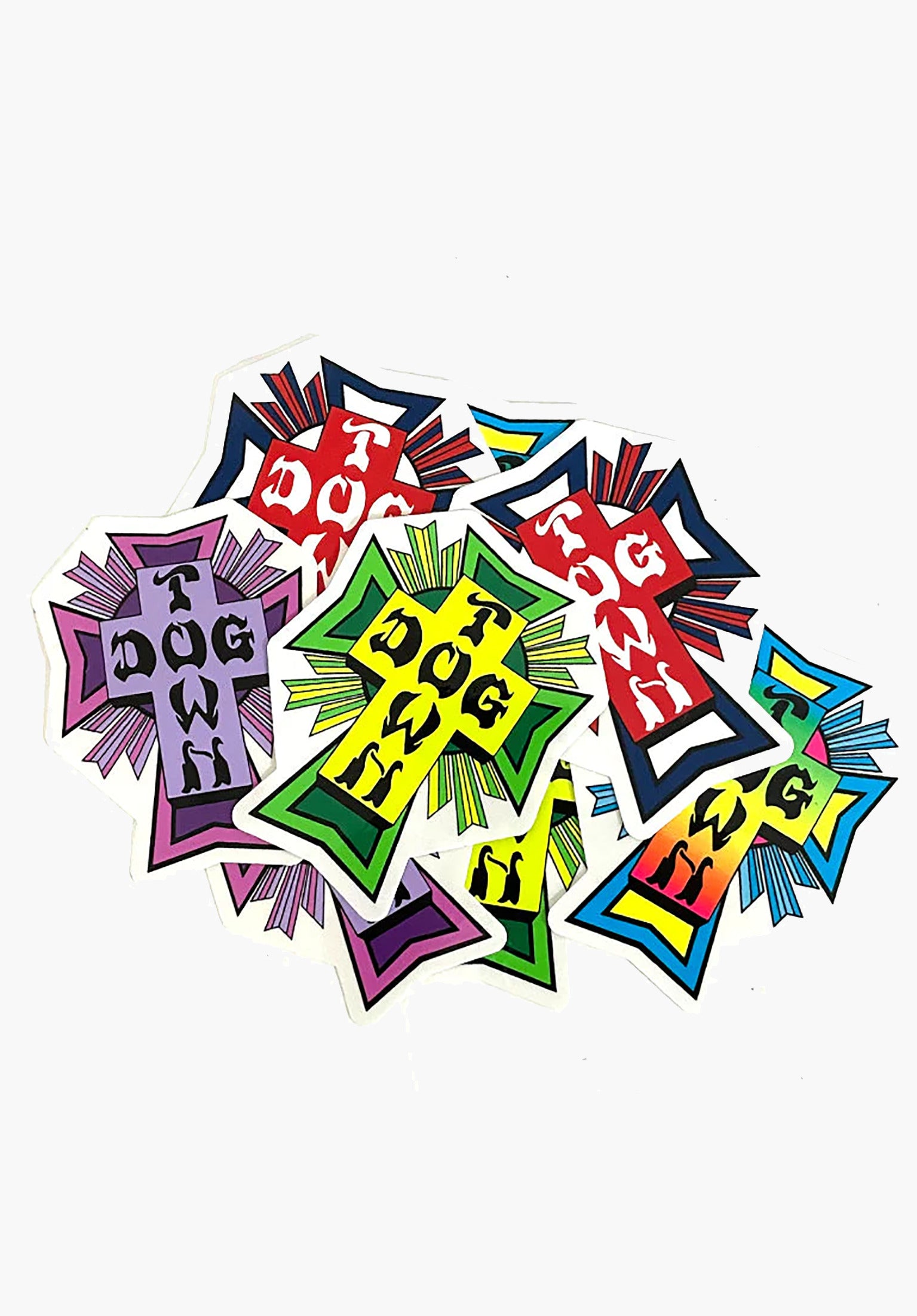 Cross Logo 10 Pack Sticker assorted Vorderansicht
