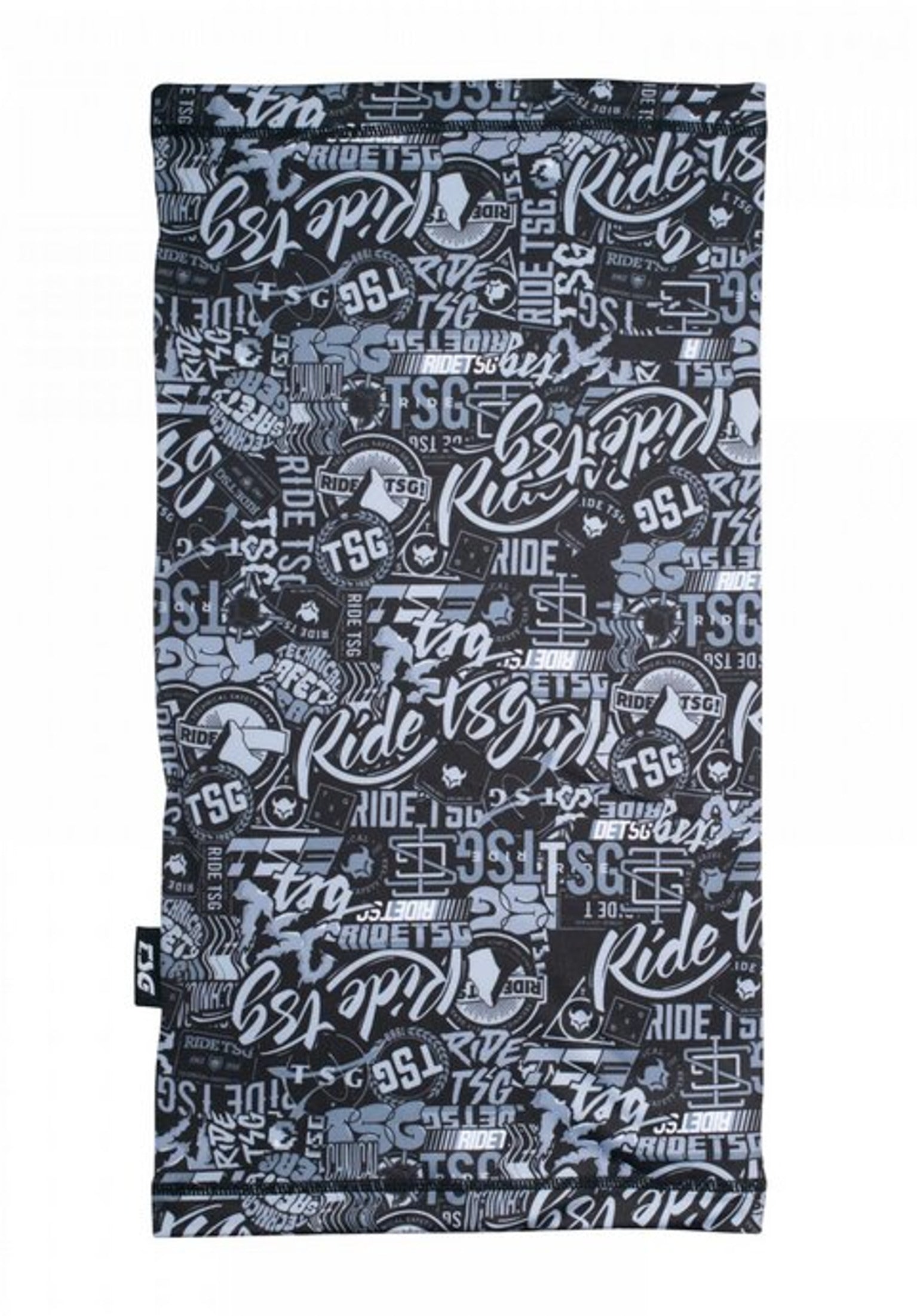 Neckwarmer misty black-grey Closeup1