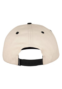 Scroll 2 5-Panel Mid Unstrucutred Snapback natural-black Rueckenansicht