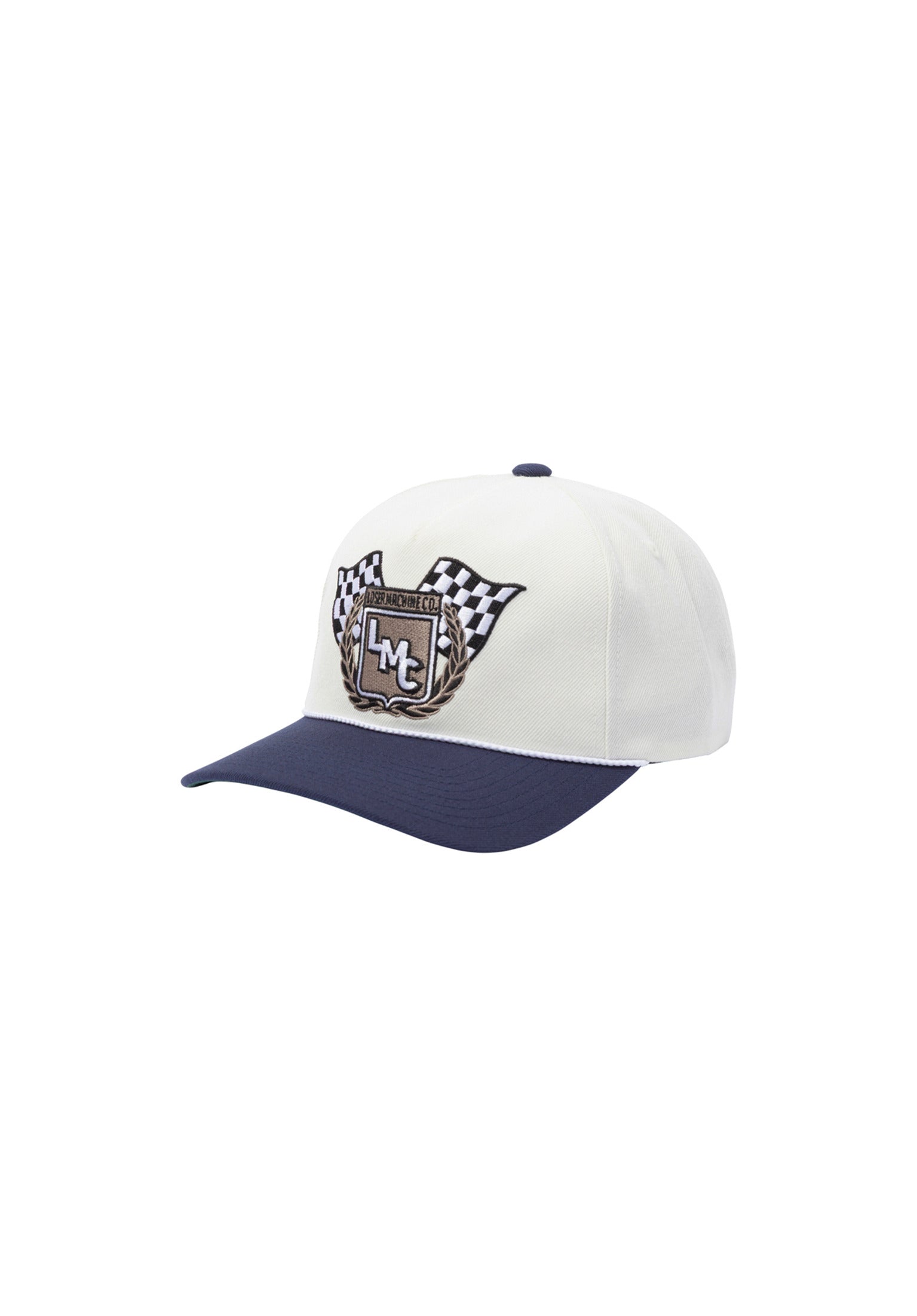 Wreath High Profile Snapback white-navy Vorderansicht