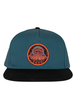 Lost At Sea 5-Panel Structured Snapback darkgreen-black Vorderansicht
