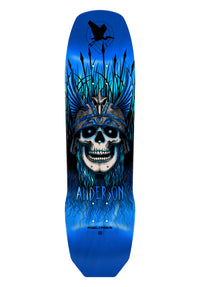 Andy Anderson Heron Skull blue-foil Vorderansicht